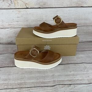 Naot Halvah Women's EU 36 US 5-5.5 Sandals Latte Brown Leather